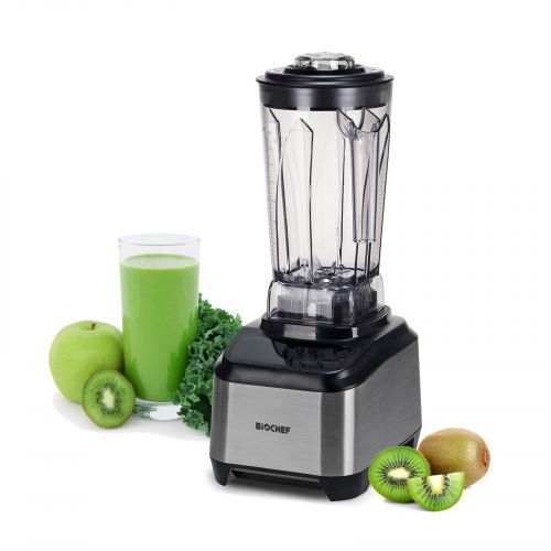 BioChef Atlas Power Blender Black Sideways Fruit