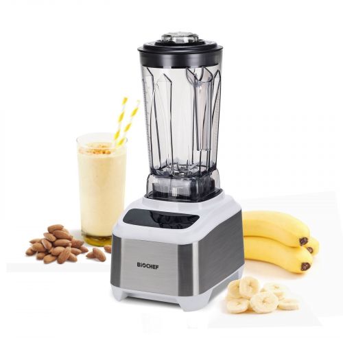 BioChef Atlas Power Blender -  White Sideways Fruit