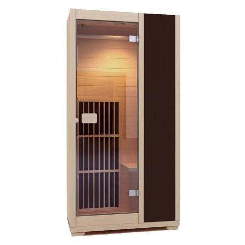 Zen Far Infrared Sauna - 1 Person - Brown