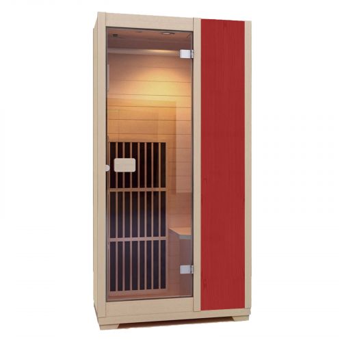 Zen Far Infrared Sauna - 1 Person - Red